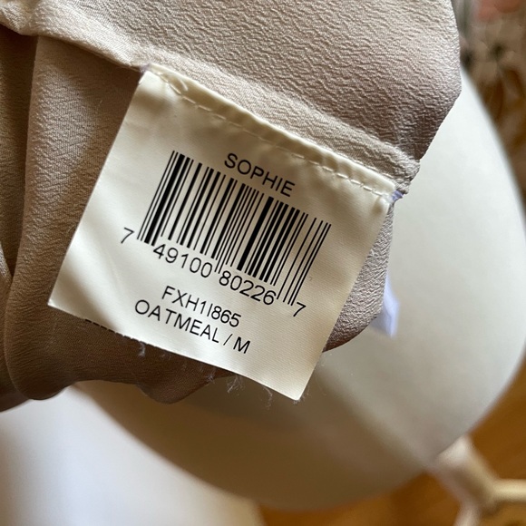 BCBG Beige Embellished Top - Picture 5 of 5